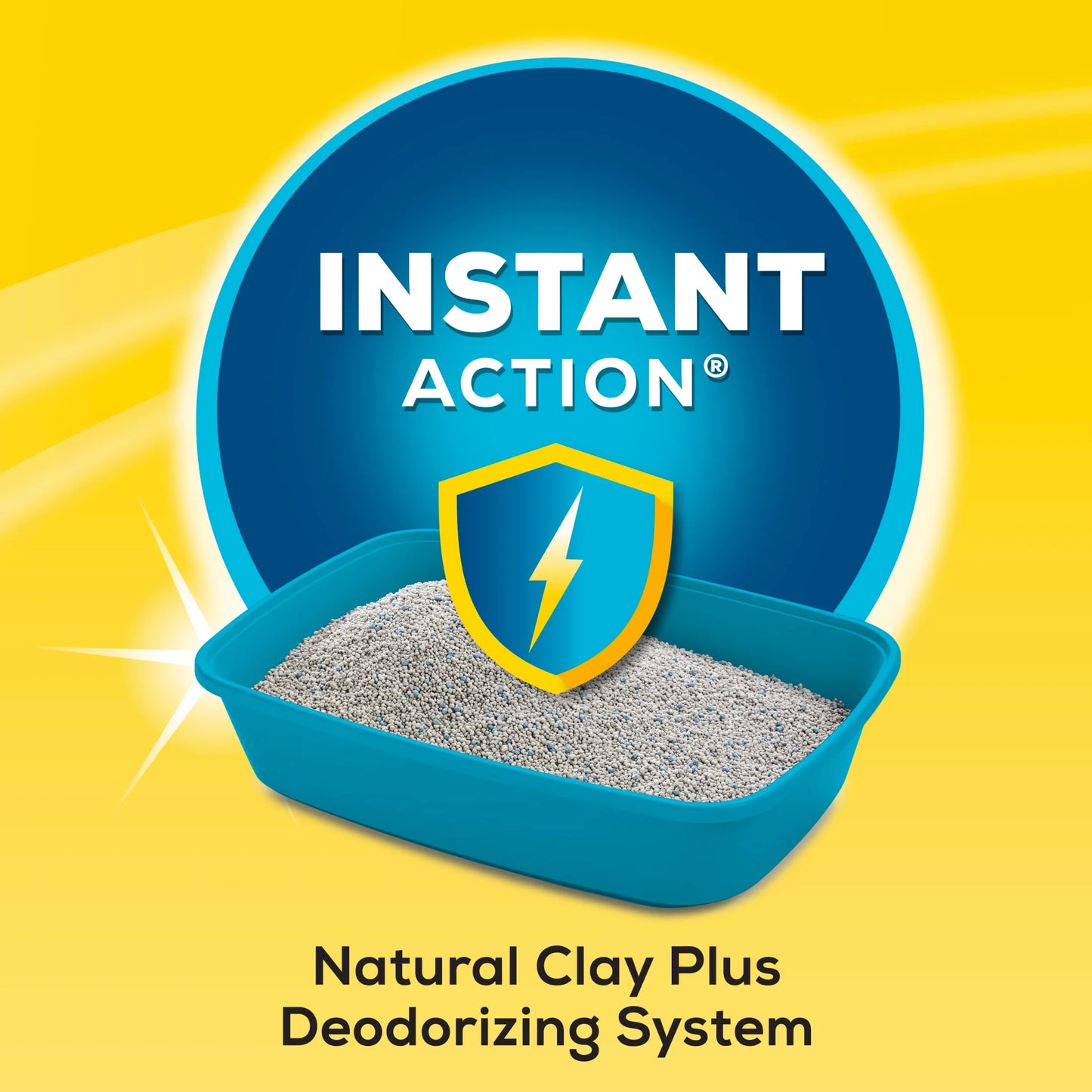 Purina Instant Action Clumping Cat Litter, Natural, Low Dust, Odor Control, 35 Lb. Pail
