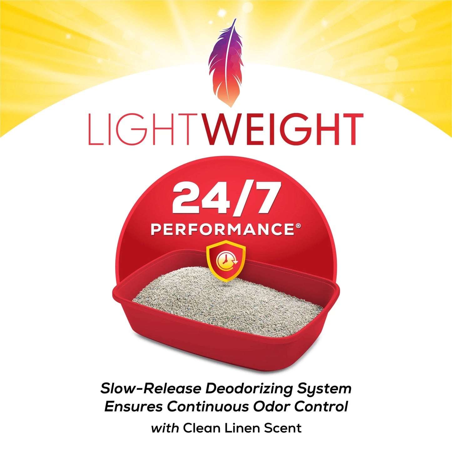 Purina Lightweight Clumping Cat Litter, Low Dust, 24/7 Odor Control, 17 Lb. Pail